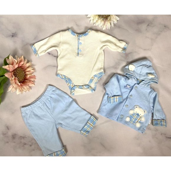 Blue & White 3-Piece Playset SMALL - Picture 1 of 6